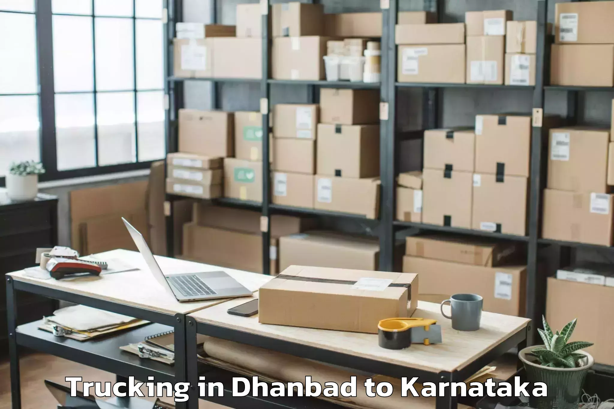 Book Dhanbad to Bm Habitat Mall Trucking Online